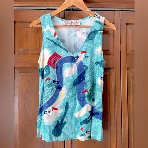 New Orleans Airplane Top | 90’s/ Y2K Vintage | by Bayou Brand